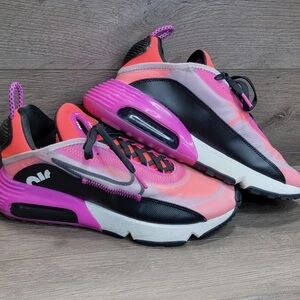 Nike Air Max 2090 Iced Lilac Fire Pink lace up sneakers Size 8 Women CK2621-500